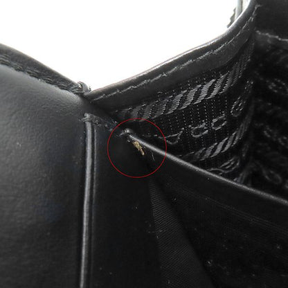 Prada Shoulder Bag Re-Nylon Smartphone Case Nylon Leather Black Silver Hardware