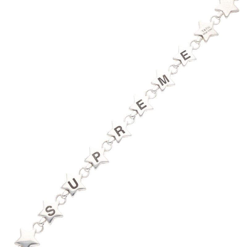 Tiffany & Co X Supreme Star Bracelet Star Motif Silver Bracelet Men's