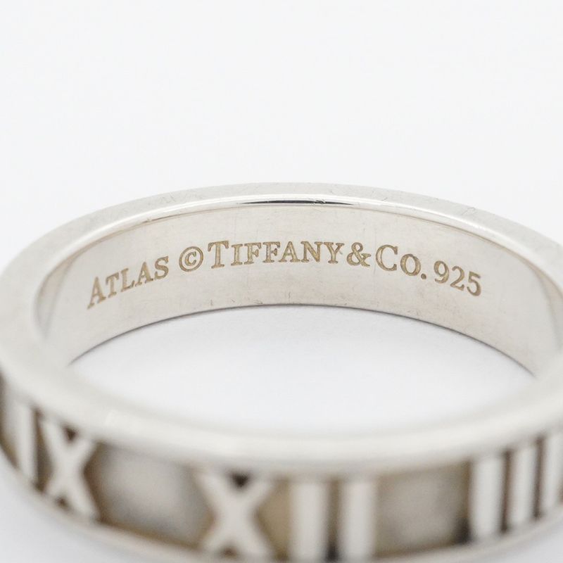 Tiffany & Co Ring Atlas Silver 925 Size 9 Ladies