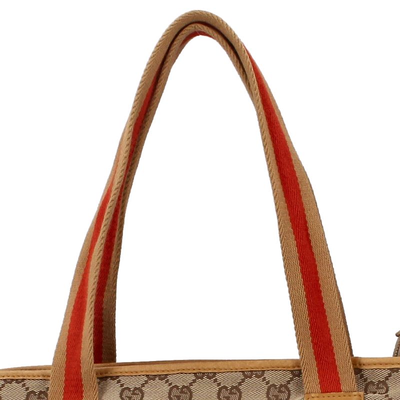 Gucci Tote Bag 019/0401 Canvas Ladies Tote Bag Beige Excellent Condition