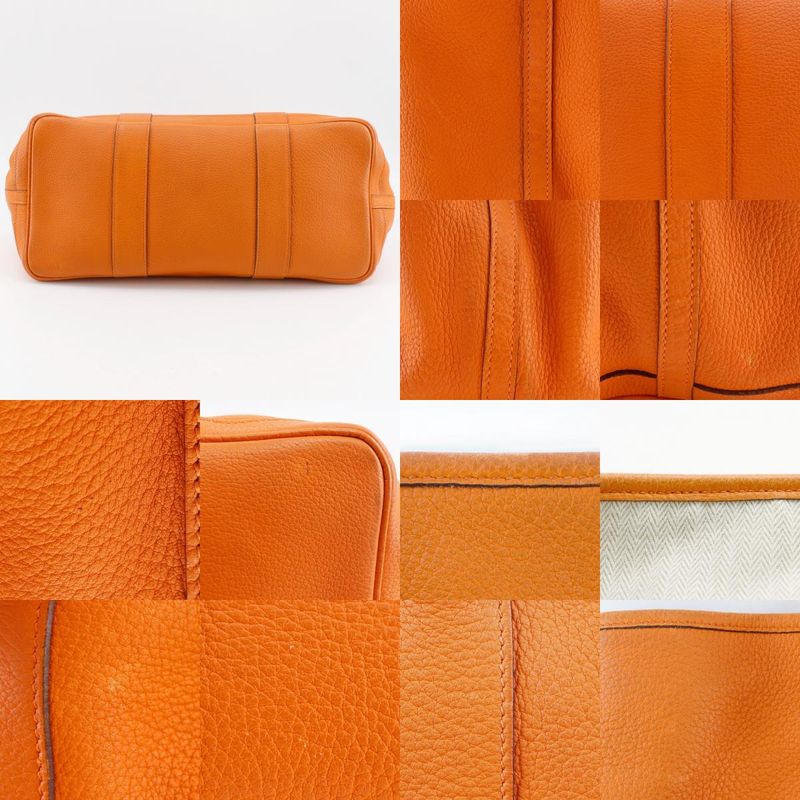 Hermes Garden Party 36 PM Negonda Orange □O Ladies Tote Bag
