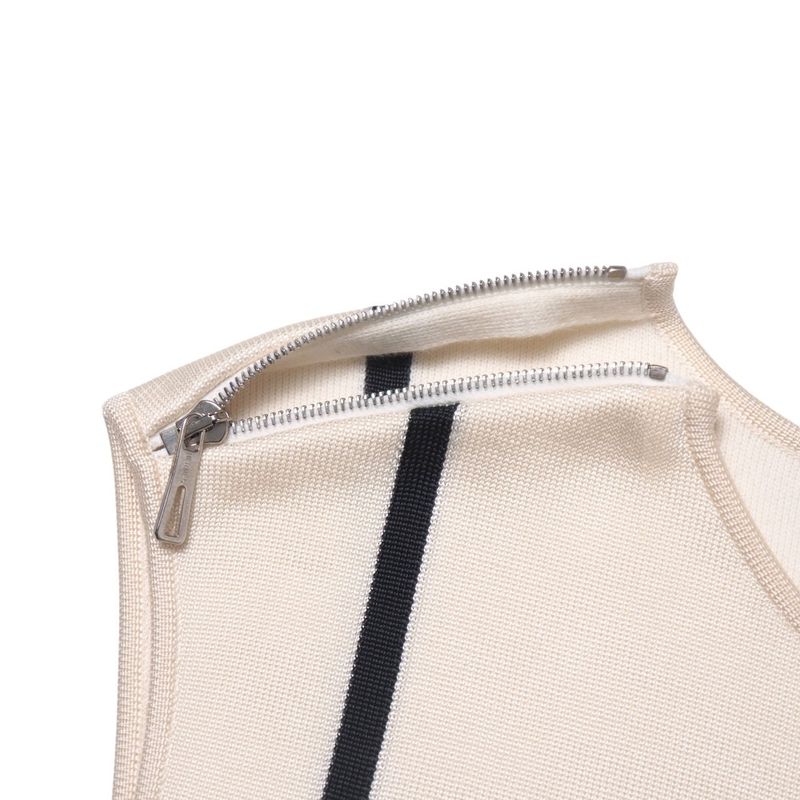 Hermes Dress Size 36 Gaultier Period Sleeveless Jersey Line Midi 20250822 Ra5889