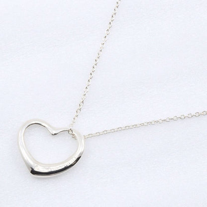 Tiffany & Co Open Heart Elsa Peretti 925 Silver Ladies 4.2g Necklace