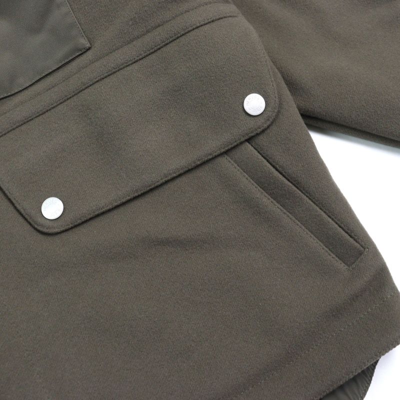 Hermes 24AW H462120hb 100% Wool Serie Buttons Water-repellent Nylon Switch