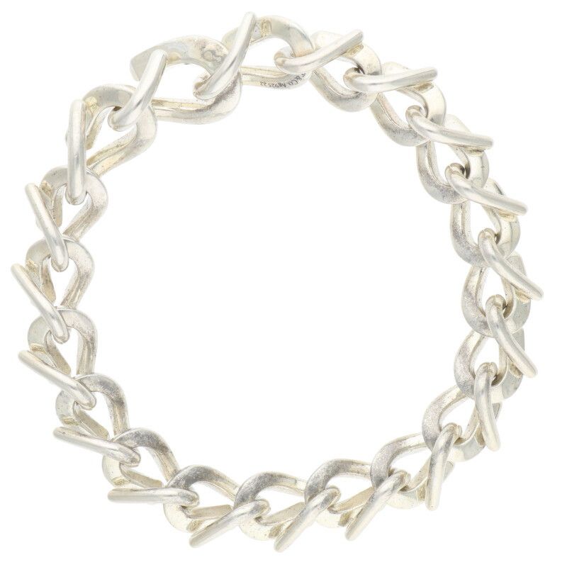 Tiffany & Co Forge Medium Link Silver Bracelet Men's M