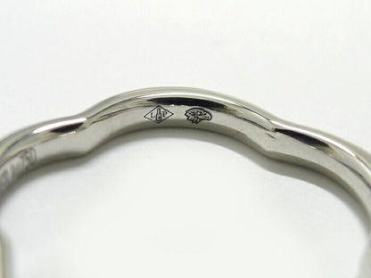 Chanel Camellia Ring 750wg 18K White Gold White Togo Old Diamond Size 48 Approx