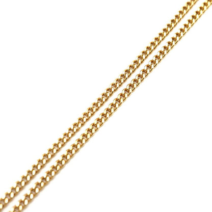 Christian DIOR Necklace CD Rhinestone Gold Color Approx 7g Accessories M1993