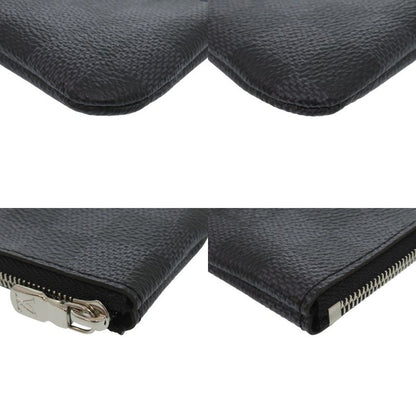 Louis Vuitton Pochette Cles Damier Graphite N60155 Coin Case Wallet LV 1493
