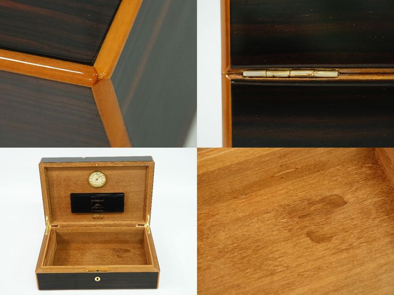 Authentic Louis Vuitton LV Coffret 75 Cigar Cigarette Case Cigar Case Wood