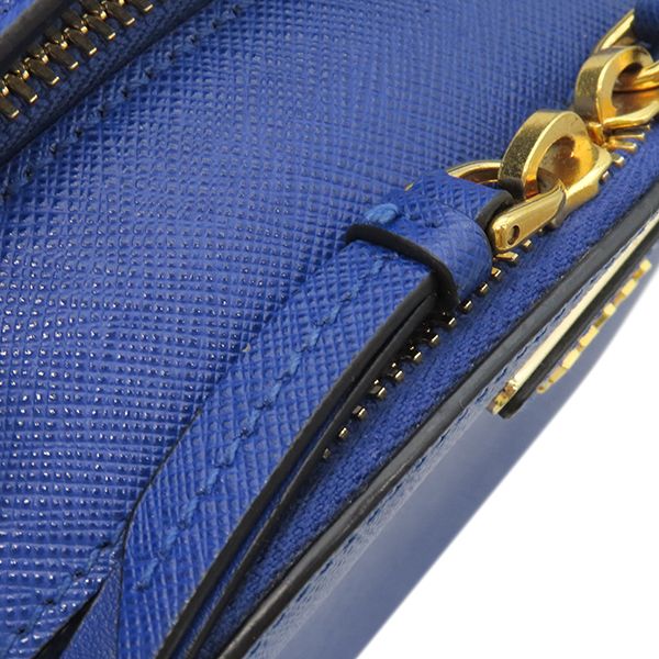 Prada 2way Bag Saffiano Odette 2way Bag Saffianoleather Blue Goldhardware Blue