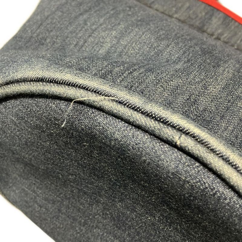 Prada Tote Bag - Navy And Red Leather