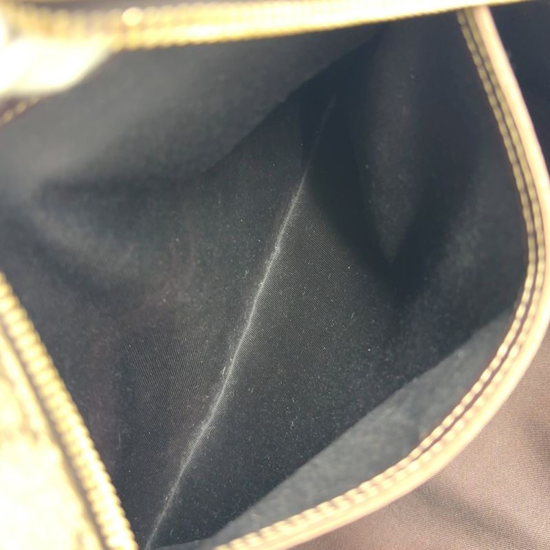 Gucci Crossbody GG Supreme PVC Brown Shoulder Bag Gold 211107