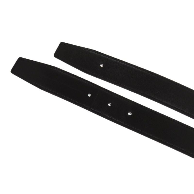 Hermes H Guilloche Reversible Constance H Leather Black B Marked Black Belt