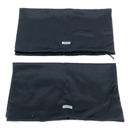 Prada - Triangle Logo Quilted Short Snow Boots - 36 1 2 - Black - Women's