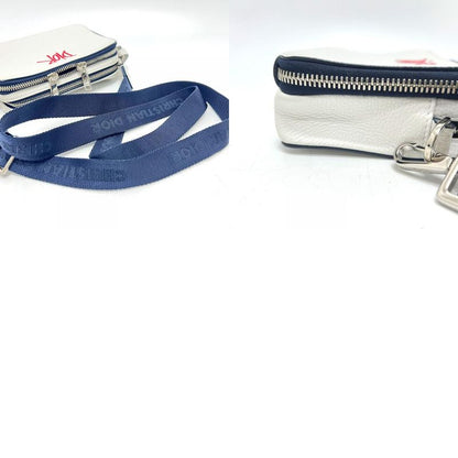 DIOR Shoulder Bag Dior X Stussy Collaboration Leather White