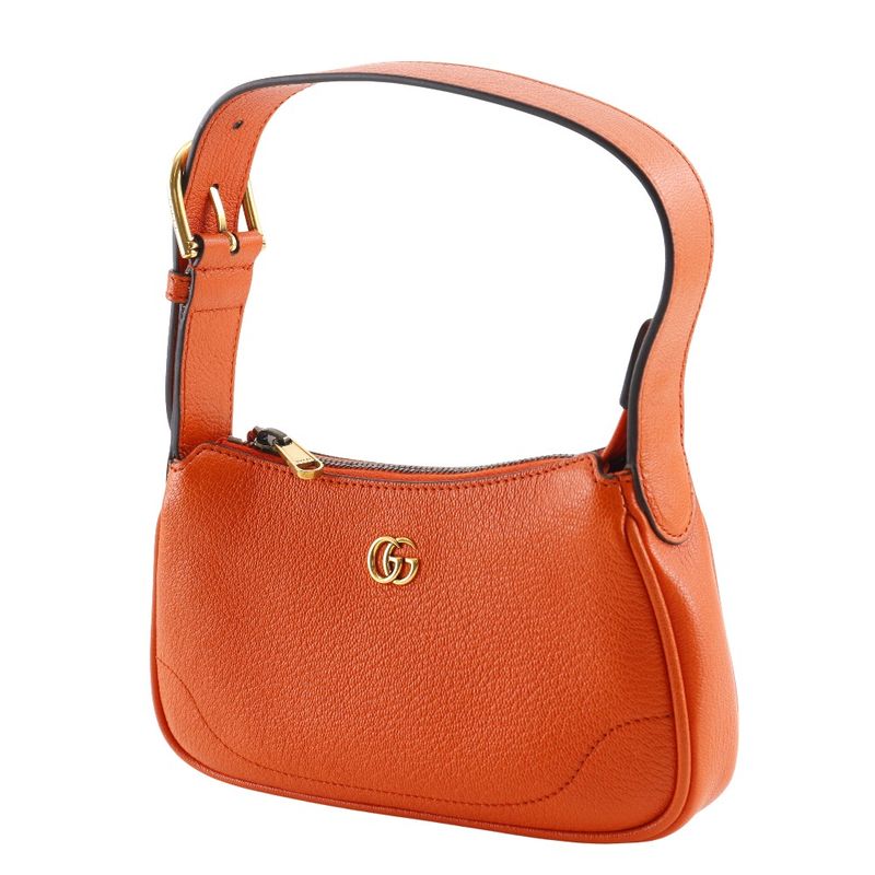 Gucci Aphrodiemini GG Marmont 739076 Leather Orange Ladies Shoulder Bag