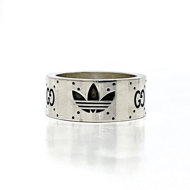Gucci Adidas Ring F22225 Silver 702766