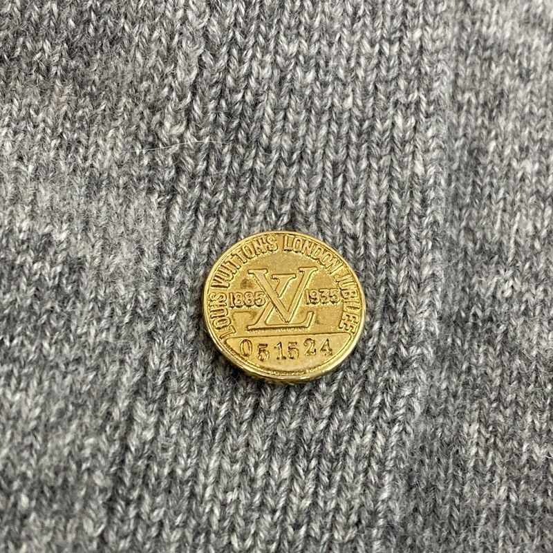 Louis Vuitton Cardigan Size S Men's - Rw212w FO2 Flkc08 Light Gray Long Sleeves