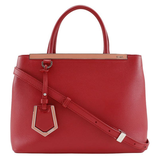 Fendi Petit Tougeur 2WAY Shoulder 8bh253 Calf Red Ladies Handbag