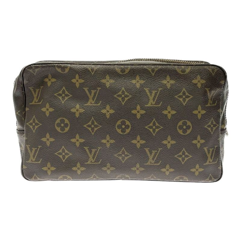 Louis Vuitton M47522 Monogram PVC Trousse Toilette 28 Brown 317550 Second Bag