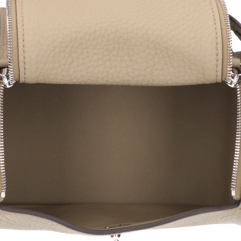 Hermes Lindy Mini W Engraved Svhardware Taurillon Clemence Leather Shoulder Bag