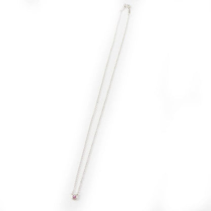 Tiffany & Co Color Visa Yard Ag925 Pink Sapphire Necklace Pink
