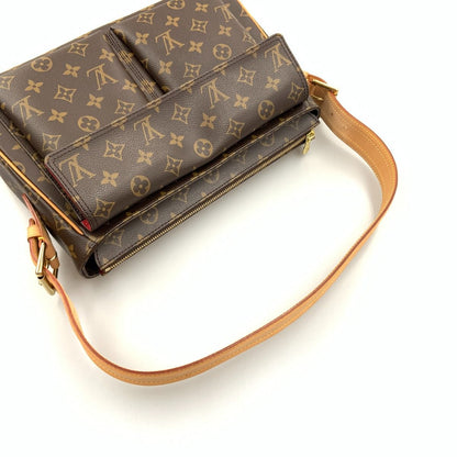 Louis Vuitton Monogram Vivacite GM Semi-Shoulder Bag M51163 Brown