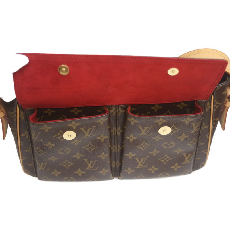 Louis Vuitton M51163 06 Monogram Vivacite GM Shoulder Bag Brown