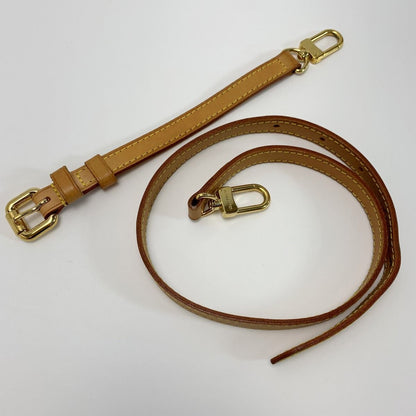 Louis Vuitton Leather Leather Beige Gold Hardware Approx 77cm (30.31in)