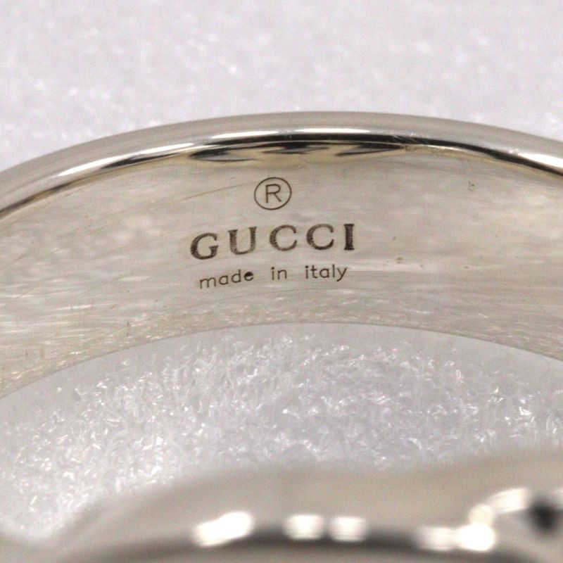 Gucci Interlocking G Silver 925 Size 12.5 Ladies 4.6g Ring