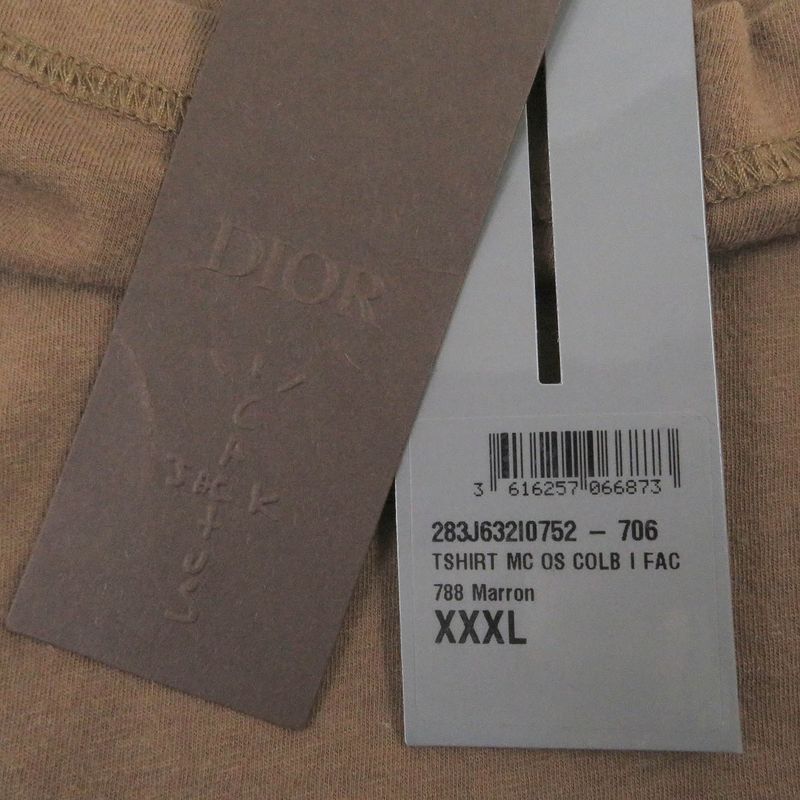 DIOR Homme 22AW 283j632i0752 Cactus Jack Travis Scott Oversized Short Sleeve