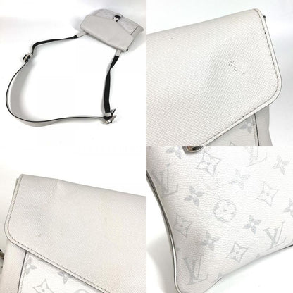 Louis Vuitton Shoulder Bag Flap Messenger M30411 Taiga Leather White