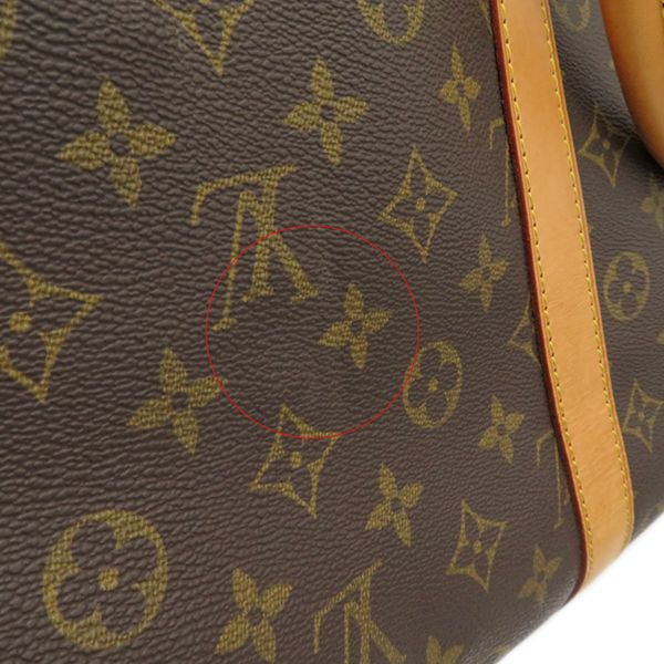 Louis Vuitton Boston Bag Keepall 55 Monogram Canvas Monogram Gold Hardware