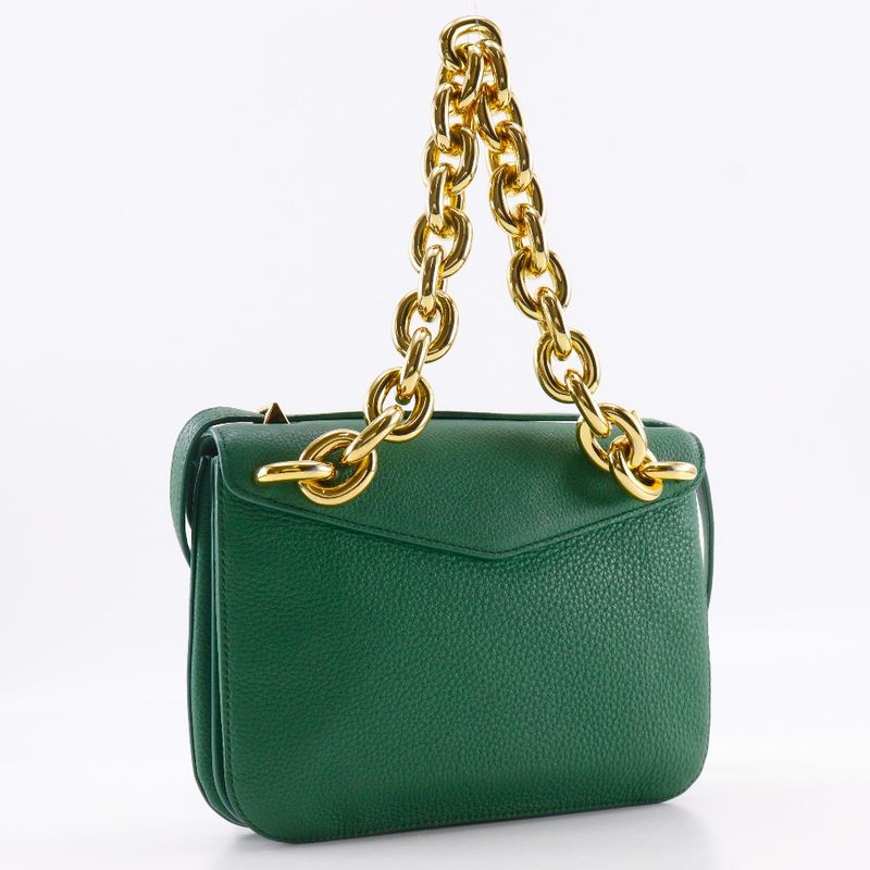 Bottega Veneta Bottega Veneta Mount Envelope 2WAY Chain Shoulder Leather Green
