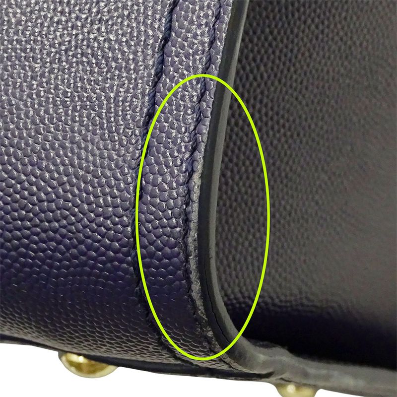 Chanel Bag Women's Brand Handbag Shoulder Bag 2way Caviar Skin Deauville Navy