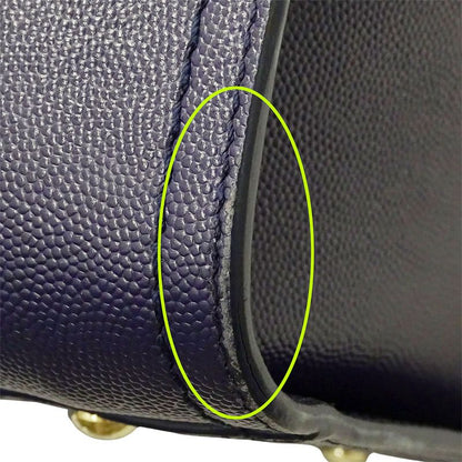 Chanel Bag Women's Brand Handbag Shoulder Bag 2way Caviar Skin Deauville Navy