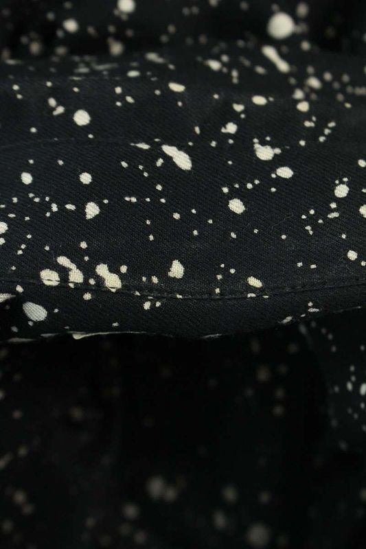 Saint Laurent Paris 15AW 376954 Y891j Splattered Rayon Allover Long Sleeve