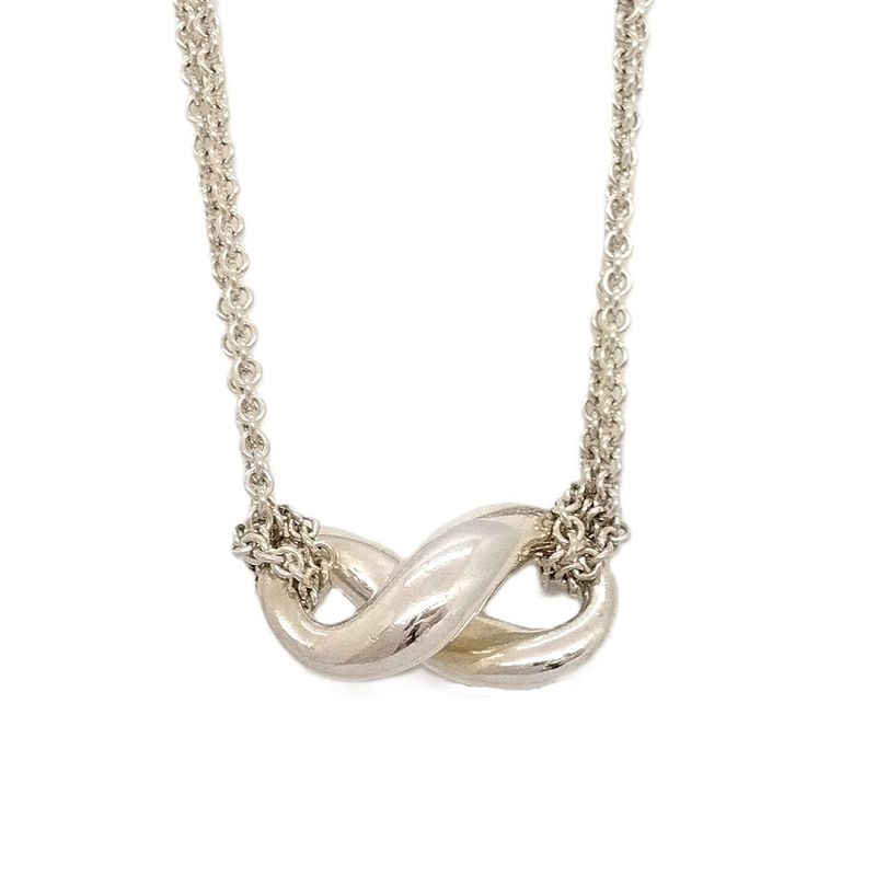 Tiffany & Co Tiffany & Co Infinity Necklace Sv925 77g Silver Double Chain Choker