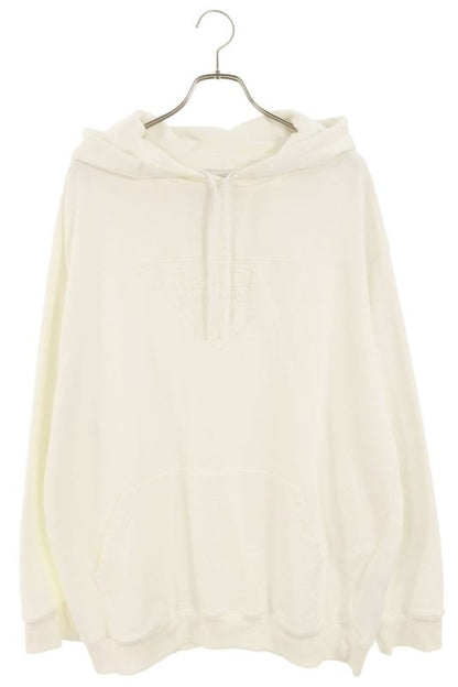 Prada 21SS Ujl185 S211 1ZX4 Logo Plate Design Oversized Hoodie Men's L