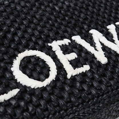 Loewe Tote Mini Loewe Font Alf1v46x01 Handbag Raffia Women's