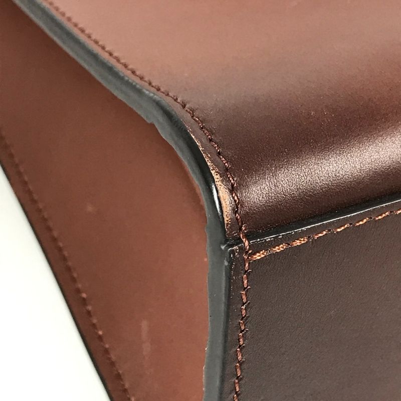 Louis Vuitton Business Bag Sac Pla Horizontal Zip M55733 Leather Brown