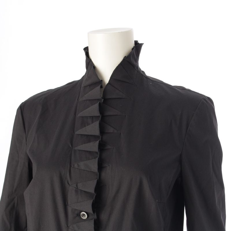 Prada Archive Scalloped Collar Tailored Jacket Black 40