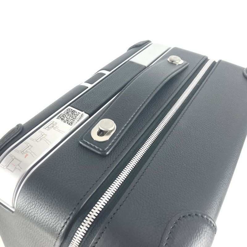 Hermes Carry-on Bag Low Ring Mobility Suitcase Cabin Taurillon Clemence Black