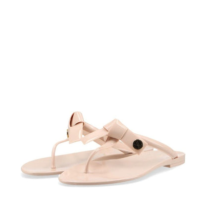 Louis Vuitton Sea Star Line Flat Thong Rubber Flip Flops Women's 36 Pink Beige
