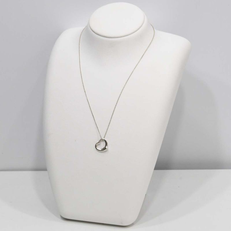 Tiffany & Co Tiffany & Co Necklace Open Heart 15mm (0.59in) Silver 925 Approx