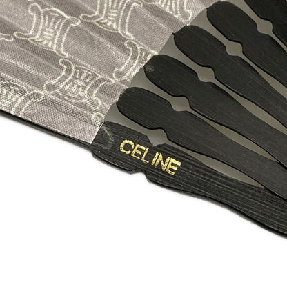 Celine Accessories - Light Gray Ivory And Black Fan / Macadam Pattern