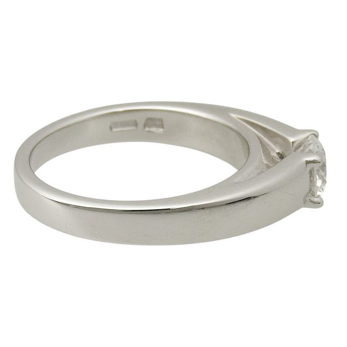 Bvlgari Marie-marie Solitaire Diamond Ring Pt950 Platinum Diamond 0.39ct #6