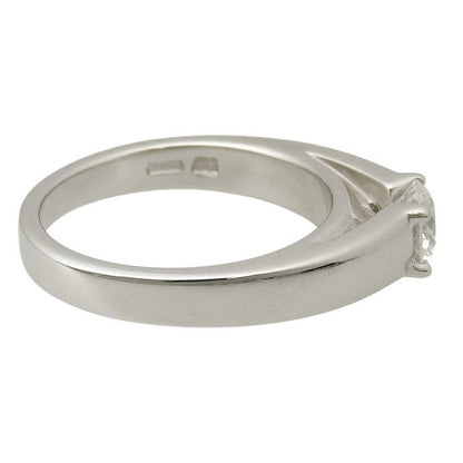 Bvlgari Marie-marie Solitaire Diamond Ring Pt950 Platinum Diamond 0.39ct #6