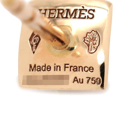 Hermes Earrings Hermes Clous de H Diamonds 18k Pink Gold Diamonds Pink Gold