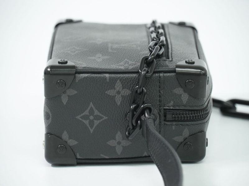 Authentic Louis Vuitton LV Mini Soft Trunk Monogram Eclipse Shoulder Bag